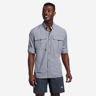Men's  Guide UPF 2.0 Long-Sleeve Shirt in Blue