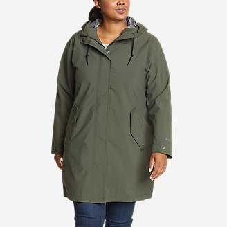 women's green jacket with hood