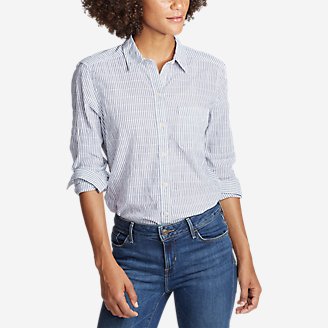 Women's Packable Long-Sleeve Shirt in White