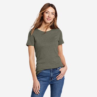 Women's Favorite Short-Sleeve Crewneck T-Shirt in Green