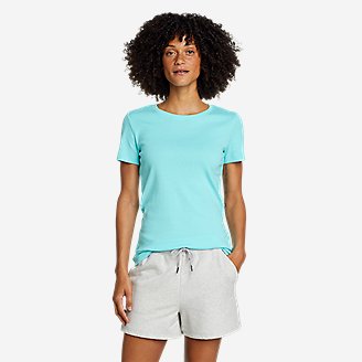 Women's Favorite Short-Sleeve Crewneck T-Shirt in Blue