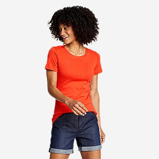 Women's Favorite Short-Sleeve Crewneck T-Shirt in Orange