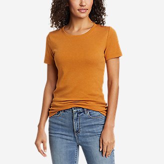 Women's Favorite Short-Sleeve Crewneck T-Shirt in Yellow