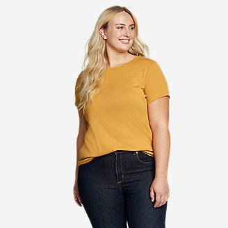 Women's Favorite Short-Sleeve Crewneck T-Shirt in Beige