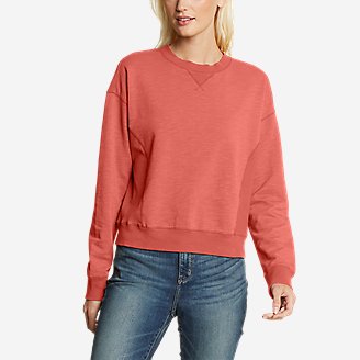 women's petite crew neck sweatshirts