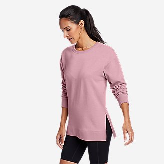 Women's Motion Cozy Camp Long-Sleeve Tunic in Red