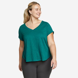 Women's Gate Check Short-Sleeve T-Shirt in Green