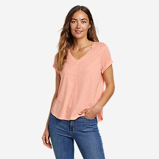 Women's Gate Check Short-Sleeve T-Shirt in Orange