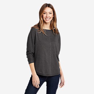 Women's Favorite Long-Sleeve Dolman T-Shirt - Solid in Gray