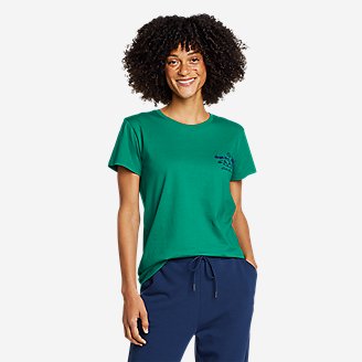 Women's Sleep Under The Stars Graphic T-Shirt in Green