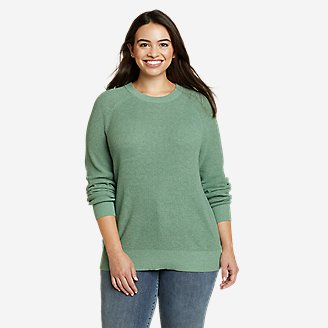 Women's Tellus Crewneck Sweater in Green