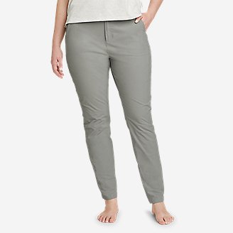 Women's Voyager High-Rise Chino Slim Pants in Gray