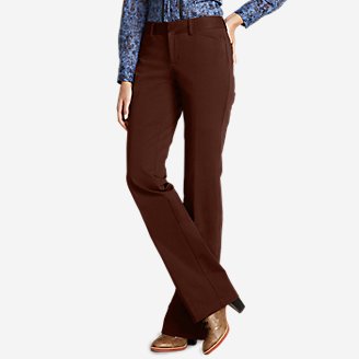 Women's StayShape Twill Trousers - Curvy in Brown