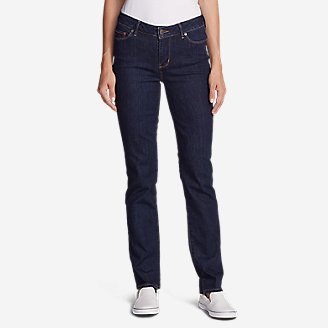 women's short straight leg jeans