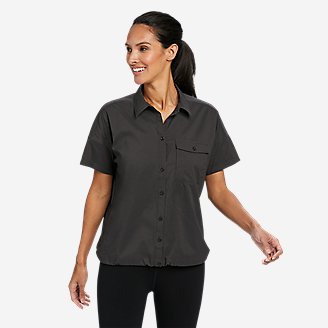 Women's Pave The Way Short-Sleeve Shirt in Gray