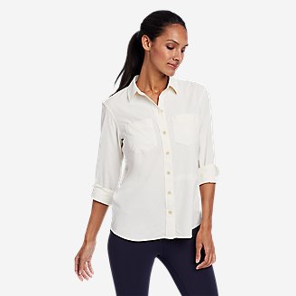Women's Pave The Way Long-Sleeve Shirt in White