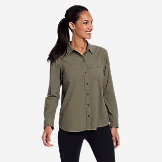 Women's Pave The Way Long-Sleeve Shirt in Green