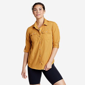 Women's Mountain Ripstop Long-Sleeve Shirt in Beige