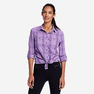 Women's Mountain Long-Sleeve Shirt in Purple