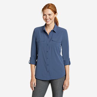 Women's Departure 2.0 Long-Sleeve Shirt in Blue