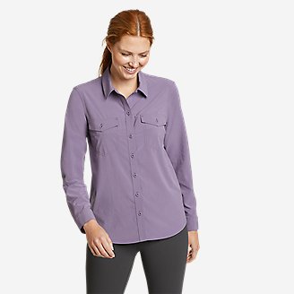 Women's Departure 2.0 Long-Sleeve Shirt in Purple