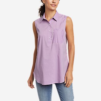 Women's Girl On The Go Sleeveless Shirt in Purple