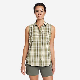 Women's Mountain Sleeveless Shirt in Green