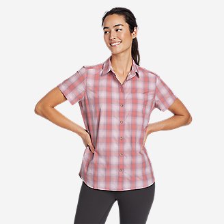 Women's Mountain Short-Sleeve Shirt in Red