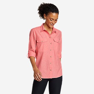 Women's Pro Creek Long-Sleeve Shirt in Red
