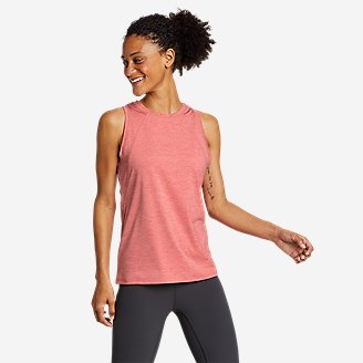 Women's Resolution High Neck Tank in Red