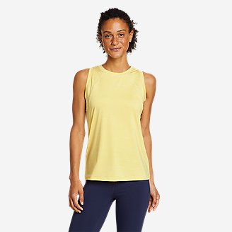 Women's Resolution High Neck Tank in Yellow