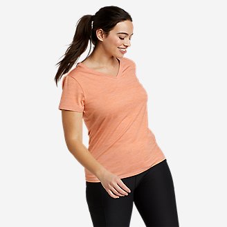 Women's Resolution Short-Sleeve V-Neck T-Shirt in Orange