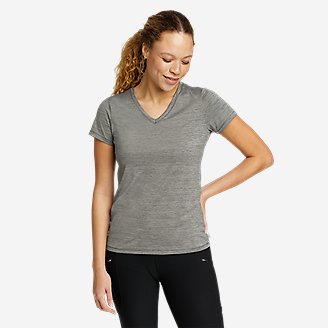 Women's Resolution Short-Sleeve V-Neck T-Shirt in Gray