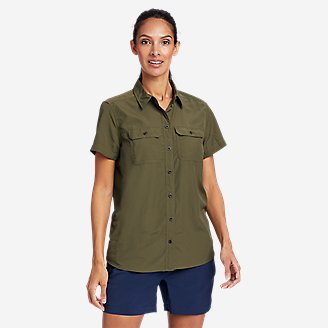 Women's Mountain Ripstop Short-Sleeve Shirt in Green