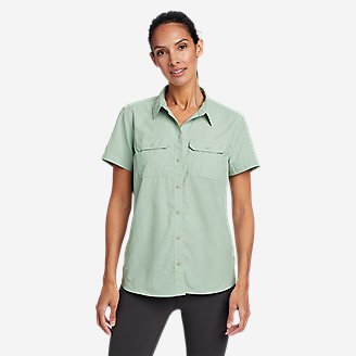 Women's Mountain Ripstop Short-Sleeve Shirt in Green