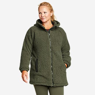 Women's Fireside Plush Fleece Full-Zip Jacket in Green