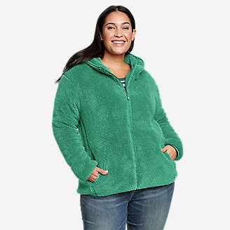 Women's Quest Plush Full-Zip Hoodie in Green