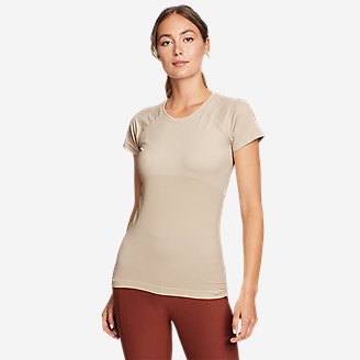 Women's Resolution Seamless Short-Sleeve Crew T-Shirt in Pink