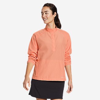 Women's Guide UPF 1/4 Snap Shirt in Red