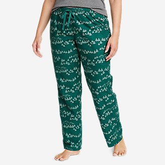 Women's Stine's Favorite Flannel Sleep Pants in Green