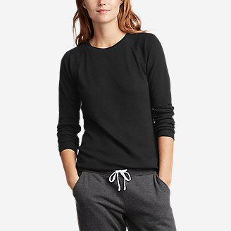 women's waffle thermal shirts