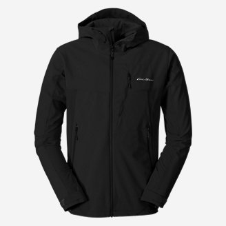 Men's Sandstone Shield Hooded Jacket in Black