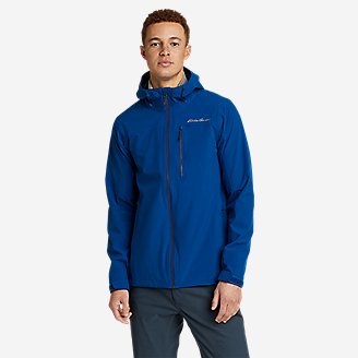 Men's Sandstone Shield Hooded Jacket in Blue