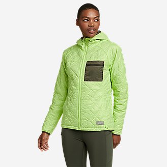 Women's Reversible Astrolite Hooded Jacket in Green