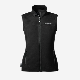 Women's Cascadian Fleece Vest in Black