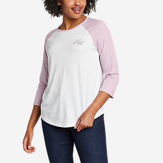 tees raglan crew colorblock myriad eddie bauer
