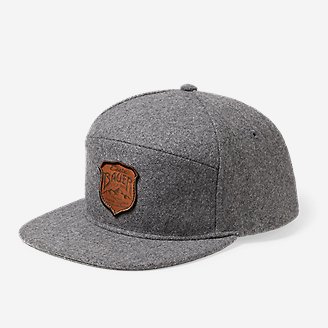Graphic Wool-Blend 5-Panel Cap in Gray