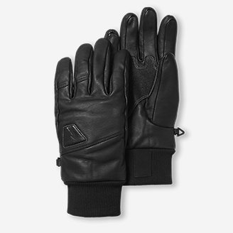 Mountain Ops Leather Gloves in Black