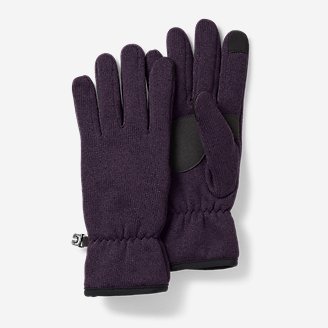 Women's Radiator Fleece Gloves in Purple
