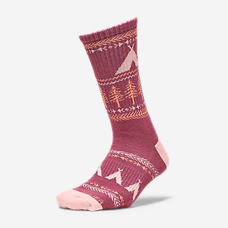 women's red crew socks